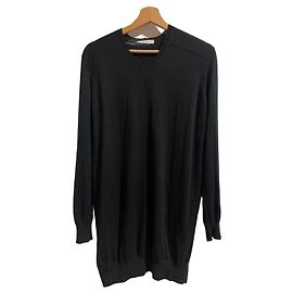 Pull Céline noir en cachemire col en V logo Triumph Taille S Noir