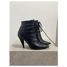 Autre Marque Botines Saint Laurent negros T.38,5 Negro
