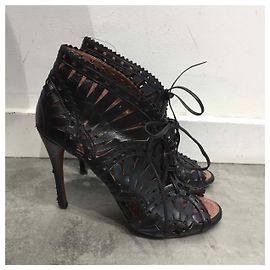 Alaïa Sandales Alaia noires T.38,5 Black