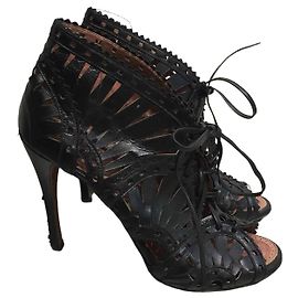 Alaïa Sandálias Alaia pretas T.38,5 Preto