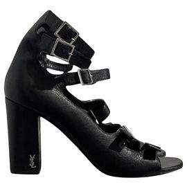 Autre Marque Sandali Saint Laurent neri T.40 Nero