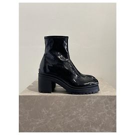 Stivaletti Miu Miu neri T.37 Nero