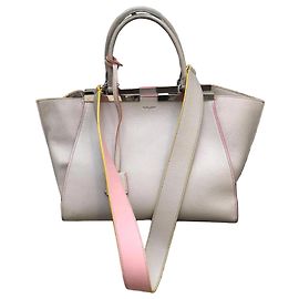 Bolsa Fendi 3Jours bege Bege