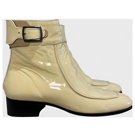 Autre Marque Bottines Saint Laurent Miles T.38 Beige
