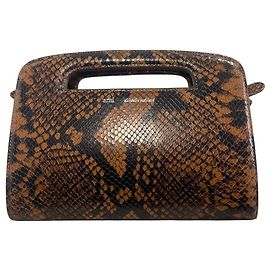 Bolsa Ami Paris em python Marrom