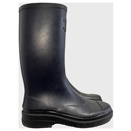 Botas de chuva Chanel T.37 Azul