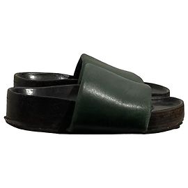 Céline Mules Celine verdes T.37 Verde
