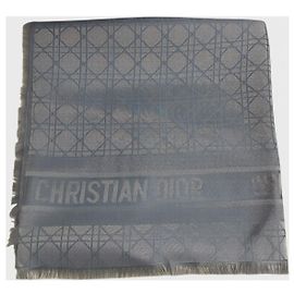 Christian Dior Dior Cannage Schal blau Blau