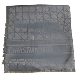 Christian Dior Stola Dior cannage blu Blu