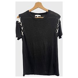 T-shirt Melly de lin preto Iro Preto