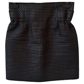 Saia Curta Marni Azul e Preta Preto