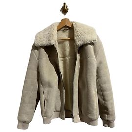 Veste peau lainée Gerard Darel T.42 Beige