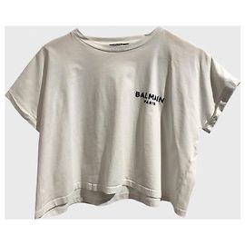 Crop Top Balmain blanco T.M Blanco