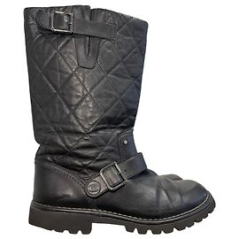Bottes Chanel noires T.40 Black