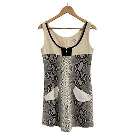 Robe Carven python T.36 Beige