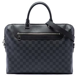 Louis Vuitton Damier Graphite Porte Documents Jour Business Tasche Schwarz Schwarz