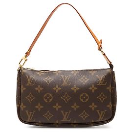 Sac à épaule Louis Vuitton Monogram Pochette Accessoires Marron Marron