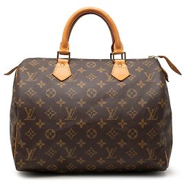 Sac Boston Louis Vuitton Monogram Speedy 30 Marron Marron