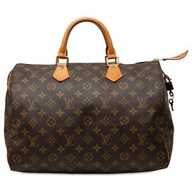 Sac Boston Louis Vuitton Monogram Speedy 35 Marron Marron