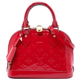 Bolso Louis Vuitton Monogram Vernis Alma BB rojo Roja