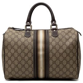 Borsa Boston Gucci Joy Web Medium GG Supreme Beige Beige