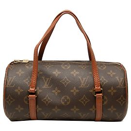 Sac à main Louis Vuitton Monogram Papillon 26 Marron Marron