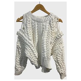 Maglione in maglia Iro Suave beige in cotone Beige