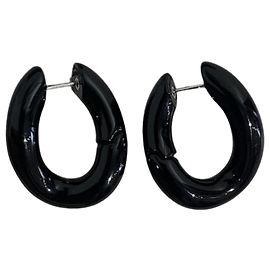 Boucles d'oreilles Balenciaga noires Noir