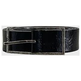 Autre Marque Cinturón Saint Laurent negro T.85 Negro