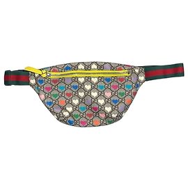 Cinturón con bolso Gucci corazones Multicolor