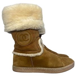 Chanel Stiefel camel Gr. 36 Kamel