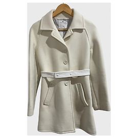 Courreges Manteau Courrèges crème T.38 Beige
