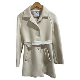 Courreges Manteau Courrèges crème T.38 Beige
