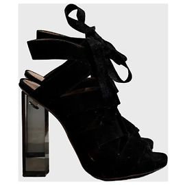 Alaïa Sandales Alaia noires T.38.5 Black