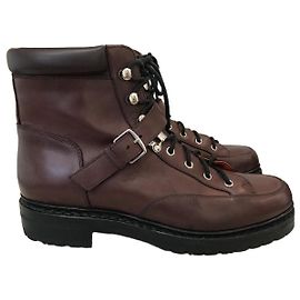 Hermès Botines Hermes marrones T.40 Castaño