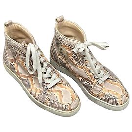 Baskets Christian Louboutin T.39 Beige