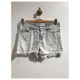 Pantalones cortos vaqueros Iro Zoe grises de algodón talla 27 Gris