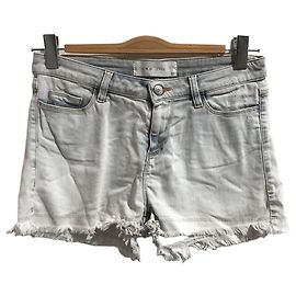 Iro Zoe Denim Shorts Grau Baumwolle Größe 27 Grau