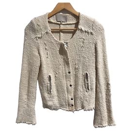 Giacca Iro Agnette in cotone color crema Crudo