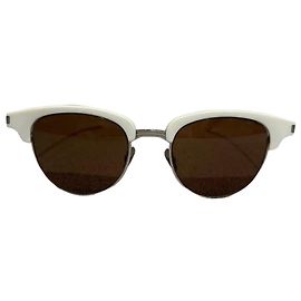 Autre Marque Weiße Saint Laurent Brille Weiß