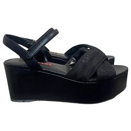 Sandales Prada noires T.36 Black