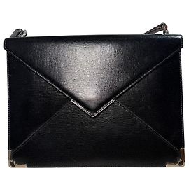 Bolsa envelope Cartier em couro preto Preto