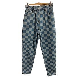 Jeans Louis Vuitton damier T.38 Blu