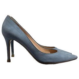 Escarpins Gianvito Rossi bleus T.39 Bleu