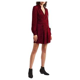 Autre Marque Saint Laurent leopard Kleid T.42 Rot