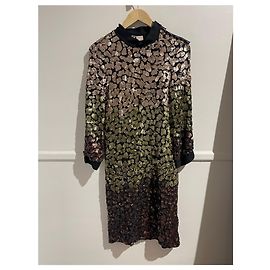 Vestido Lanvin com lantejoulas T.S Multicor