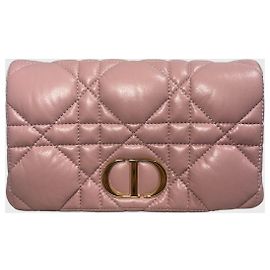 Autre Marque Borsa Dior Caro mini in pelle rosa Rosa