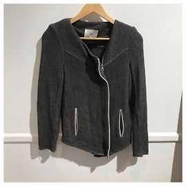 Chaqueta Iro Dana de algodón gris talla 36 Gris