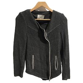 Veste Iro Dana en coton gris taille 36 Gris