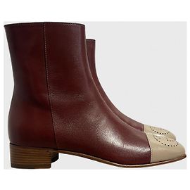 Bottines Gucci bordeaux T.37 Dark red